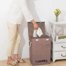 Load image into Gallery viewer, Collapsible Wash Laundry Basket Large Folding Clothes Hamper Bin Storage Bag