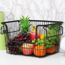 Load image into Gallery viewer, Kitchen Vegetable Fruit Storage Rack Wire Basket Stackable/Hanging Organizer