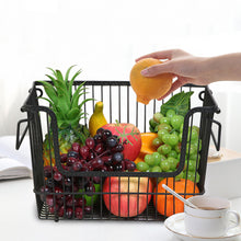 Load image into Gallery viewer, Kitchen Vegetable Fruit Storage Rack Wire Basket Stackable/Hanging Organizer