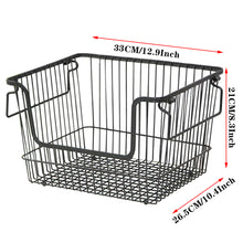 Load image into Gallery viewer, Kitchen Vegetable Fruit Storage Rack Wire Basket Stackable/Hanging Organizer