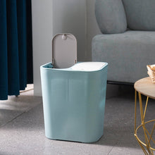 Load image into Gallery viewer, 12 Liter Trash Can Dustbin Push-Button Dual Compartment Waste Bin Kitchen