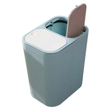 Load image into Gallery viewer, 12 Liter Trash Can Dustbin Push-Button Dual Compartment Waste Bin Kitchen