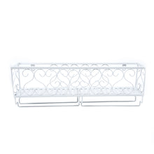 Load image into Gallery viewer, White Wine Rack Wall Mounted Bottle Champagne Glass Holder Bar Accessory