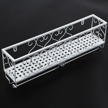 Load image into Gallery viewer, White Wine Rack Wall Mounted Bottle Champagne Glass Holder Bar Accessory