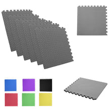 Load image into Gallery viewer, 4 & 6 Pc Interlocking Mat Soft Foam Floor Exercise Kid Play Mats
