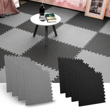Load image into Gallery viewer, 4 & 6 Pc Interlocking Mat Soft Foam Floor Exercise Kid Play Mats