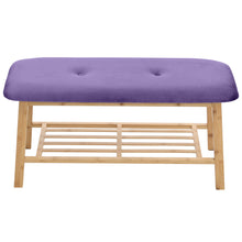 Load image into Gallery viewer, Shoe Bench Bamboo 2 Tier with Shoe Storage Rack