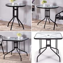 Load image into Gallery viewer, Outdoor Bar Table Glass Coffee Table Dining Table