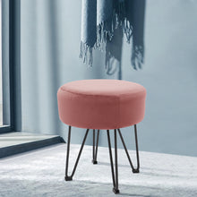 Load image into Gallery viewer, Round Dressing Table Stool Velvet Piano Chair