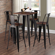 Load image into Gallery viewer, Set of 2/4 Bar High Iron Chairs with table