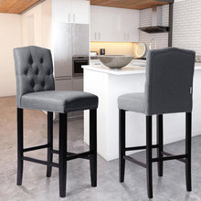 Load image into Gallery viewer, Linen Bar Stool