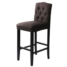 Load image into Gallery viewer, Linen Fabric Upholstered Bar Stools Kitchen High Seat