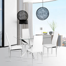 Load image into Gallery viewer, Clear Glass Coffee Tea Table Glass Top Design Silver Chrome Legs Living Bedroom