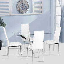 Load image into Gallery viewer, Clear Glass Coffee Tea Table Glass Top Design Silver Chrome Legs Living Bedroom