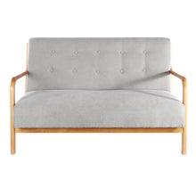 Load image into Gallery viewer, Retro Solid Wooden Frame Upholstered Tufted Armchair Button Accent Chair Sofa