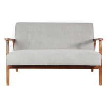 Load image into Gallery viewer, Retro Solid Wooden Frame Upholstered Tufted Armchair Button Accent Chair Sofa