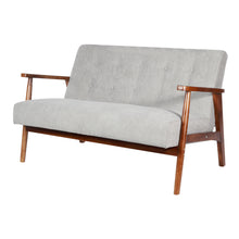 Load image into Gallery viewer, Retro Solid Wooden Frame Upholstered Tufted Armchair Button Accent Chair Sofa