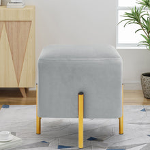 Load image into Gallery viewer, Wide Velvet Square Cube Footstools-PINK and Grey!