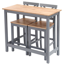 Load image into Gallery viewer, Dining table and chair Set kitchen table and 2 chairs- Grey