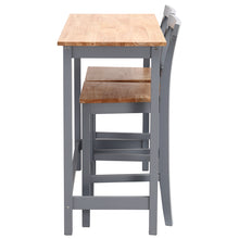 Load image into Gallery viewer, Dining table and chair Set kitchen table and 2 chairs- Grey