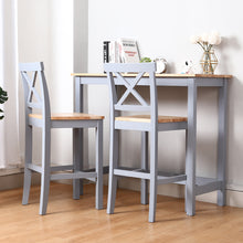 Load image into Gallery viewer, Dining table and chair Set kitchen table and 2 chairs- Grey