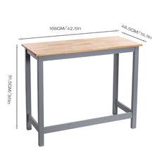Load image into Gallery viewer, Dining table and chair Set kitchen table and 2 chairs- Grey