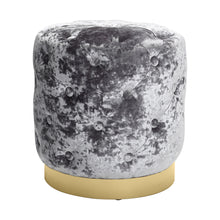 Load image into Gallery viewer, Velvet Round Ottoman Footstool