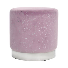 Load image into Gallery viewer, Velvet Round Ottoman Footstool