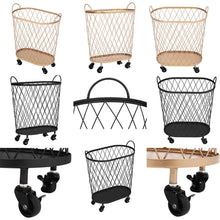 Load image into Gallery viewer, Metal Storage Basket with Castors
