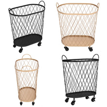 Load image into Gallery viewer, Metal Storage Basket with Castors