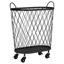 Load image into Gallery viewer, Metal Storage Basket with Castors