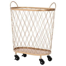 Load image into Gallery viewer, Metal Storage Basket with Castors