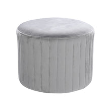 Load image into Gallery viewer, Round Velvet Bedroom Stool Chair Dressing Table Ottoman Living Room Home Furniture