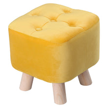 Load image into Gallery viewer, Small Velvet Footstool Soft Seat Footrest Kid Child Toddler Stool Hallway Chair