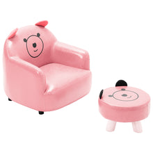 Load image into Gallery viewer, Children Kids Sofa Set Leather Upholstered Armchair