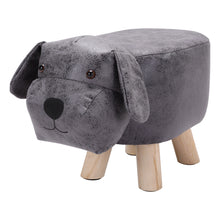 Load image into Gallery viewer, Wide Animal Print footstool Ottoman -3colors