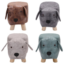 Load image into Gallery viewer, Wide Animal Print footstool Ottoman -3colors