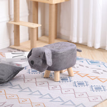 Load image into Gallery viewer, Wide Animal Print footstool Ottoman -3colors