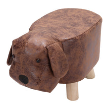 Load image into Gallery viewer, Wide Animal Print footstool Ottoman -3colors