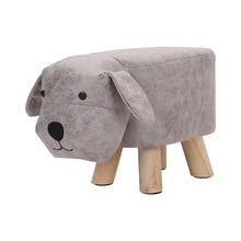 Load image into Gallery viewer, Wide Animal Print footstool Ottoman -3colors