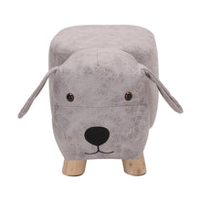 Load image into Gallery viewer, Wide Animal Print footstool Ottoman -3colors