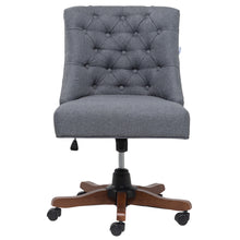 Load image into Gallery viewer, Linen Adjustable Swivel Office Chair Computer Desk Task Chairs