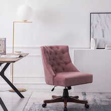 Load image into Gallery viewer, Linen Adjustable Swivel Office Chair Computer Desk Task Chairs