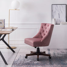 Load image into Gallery viewer, Linen Adjustable Swivel Office Chair Computer Desk Task Chairs