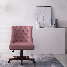 Load image into Gallery viewer, Linen Adjustable Swivel Office Chair Computer Desk Task Chairs