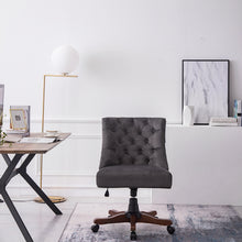 Load image into Gallery viewer, Linen Adjustable Swivel Office Chair Computer Desk Task Chairs