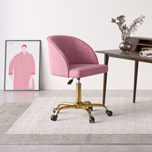 Load image into Gallery viewer, Velvet Office Chair Gas Lift Swivel Executive Computer Seat with Caster