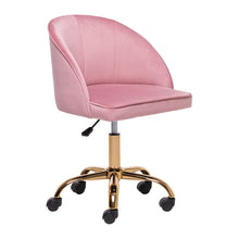 Load image into Gallery viewer, Velvet Office Chair Gas Lift Swivel Executive Computer Seat with Caster