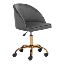 Load image into Gallery viewer, Velvet Office Chair Gas Lift Swivel Executive Computer Seat with Caster
