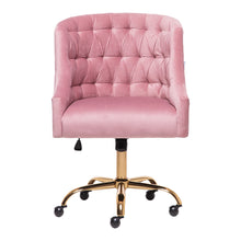 Load image into Gallery viewer, Computer Office Chair Adjustable Height Arms Tufted Back Padded